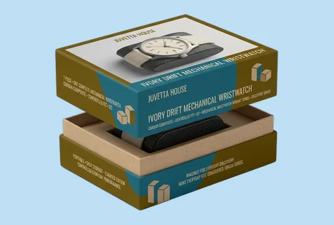 3 kraft lid and base boxes