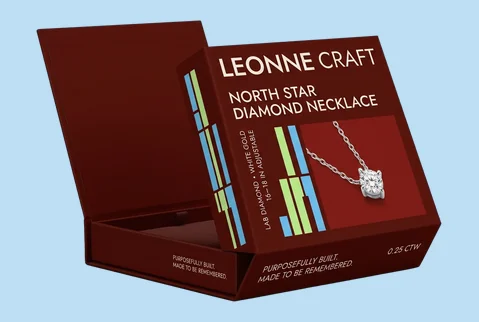3 magnetic rigid necklace boxes