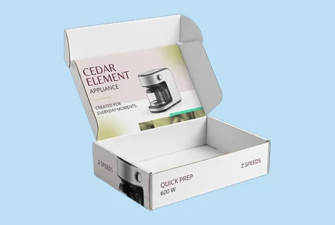 3 printed mailer boxes