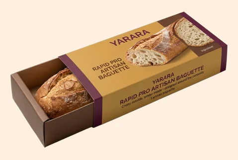 3 sleeve and tray baguette boxes