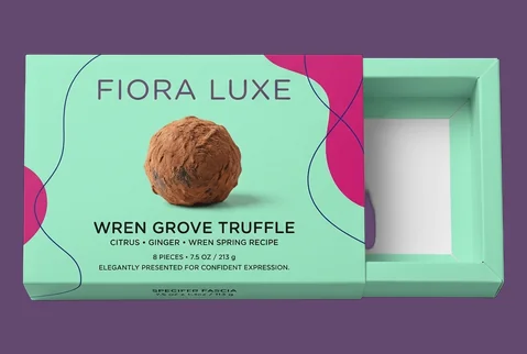 3 sleeve and tray truffle boxes