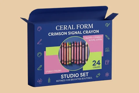 3 sleeve crayon boxes