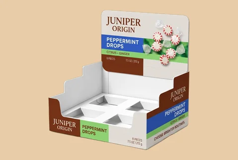 3 tier insert counter displays