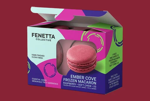 3 window macaron boxes