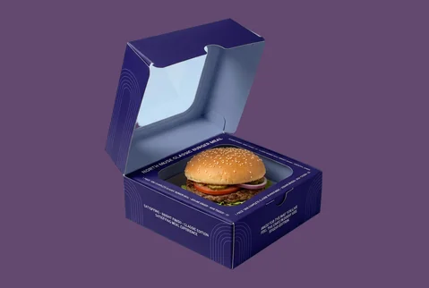 3 windowed burger clamshell