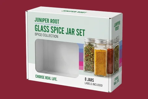 3 windowed product carton