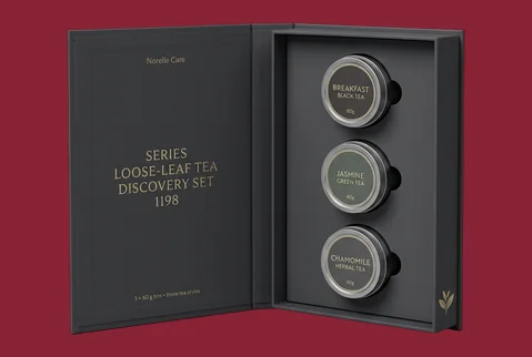 4 Book Style Tea Box