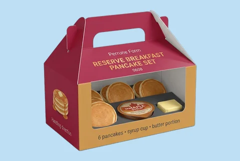 4 Gable Pancake Boxes