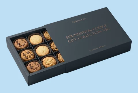 4 Rigid Sleeve Cookie Boxes