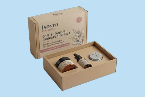 4 Two Piece Kraft Box Set