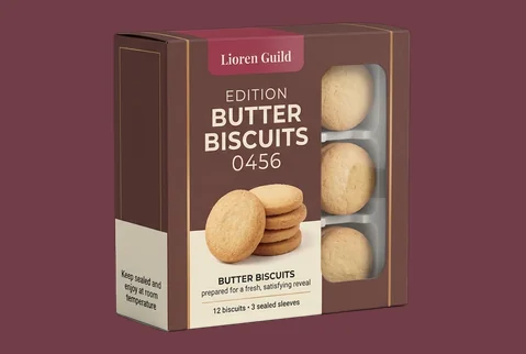 4 Window Biscuit Boxes