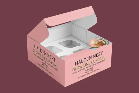 4 auto bottom cupcake boxes