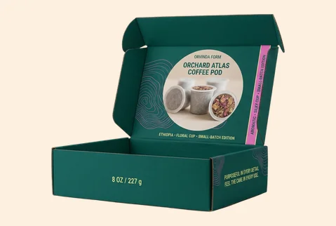 4 branded coffee pod mailers