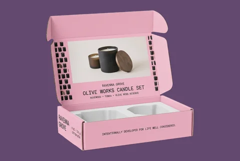 4 corrugated presentation mailers