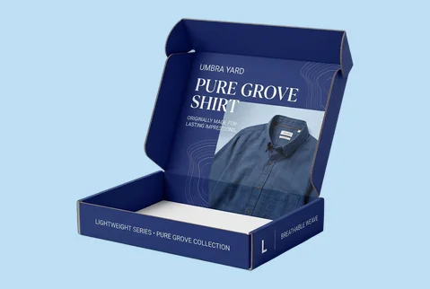 4 corrugated shirt mailers
