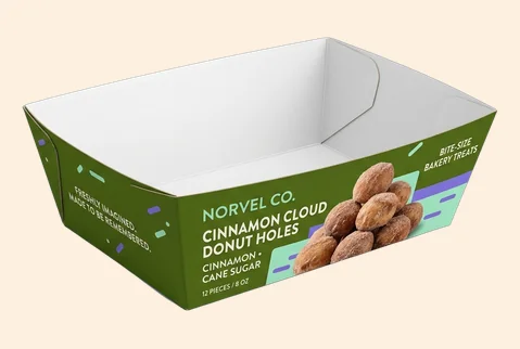 4 donut hole portion tray
