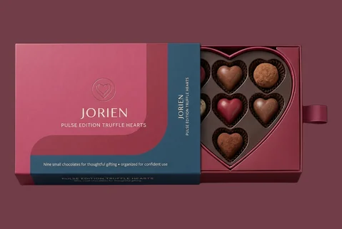 4 drawer style heart box