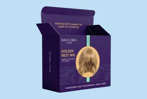 4 folding carton wig boxes