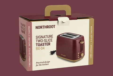 4 handle top toaster box