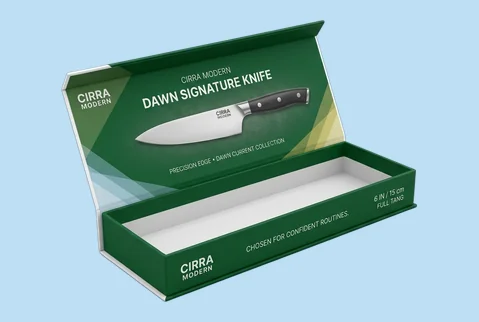 4 magnetic rigid knife boxes