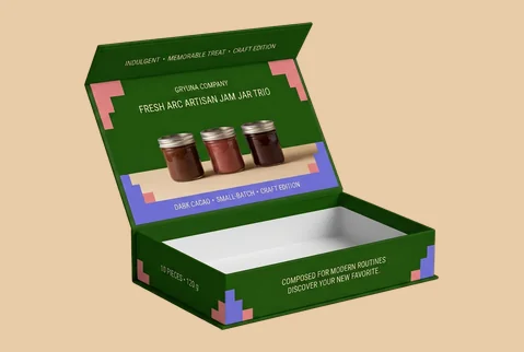 4 presentation jar set boxes