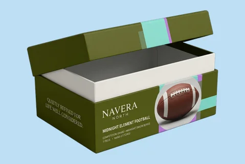 4 rigid football presentation boxes