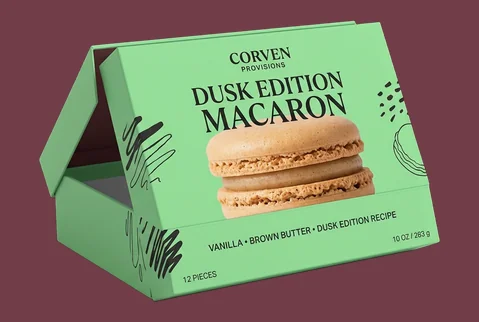 4 rigid macaron gift boxes