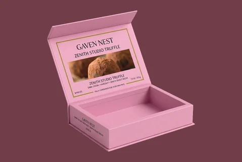 4 rigid magnetic truffle boxes