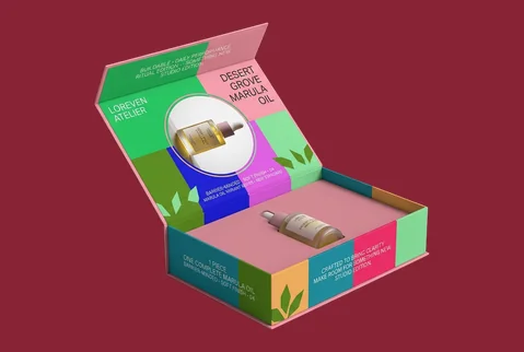 4 rigid marula oil gift boxes