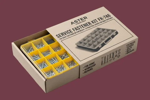 4 sleeve and tray fastener boxes