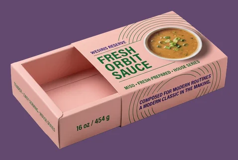 4 sleeve and tray sauce packs