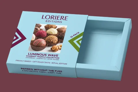4 square sleeve and tray boxes
