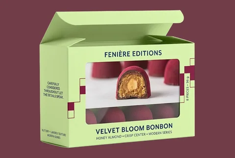 4 window bonbon boxes