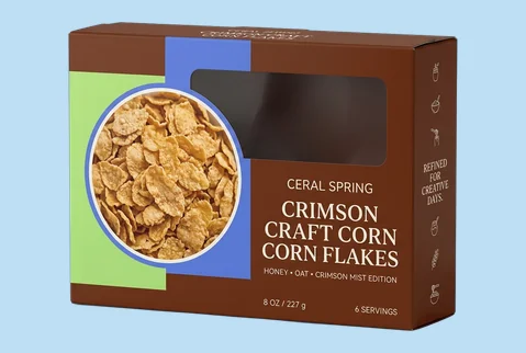 4 window corn flakes boxes