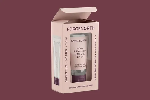 4 window hair gel box