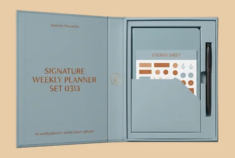 5 Book Style Planner Boxes