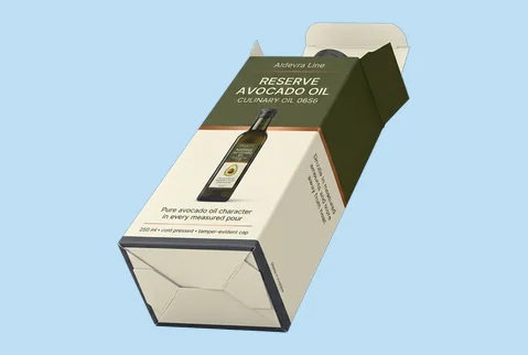 5 Windowed Avocado Oil Boxes