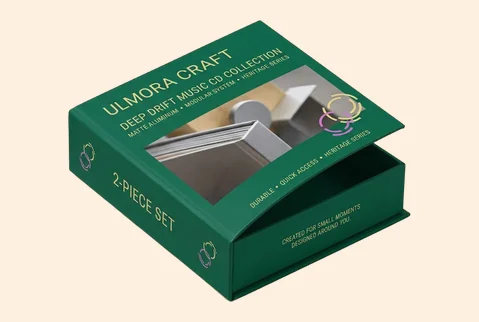 5 book style rigid cd boxes