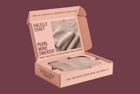 5 corrugated sweater mailers