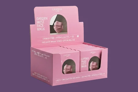 5 counter display mask boxes
