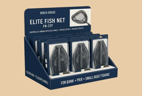 5 display fish net boxes