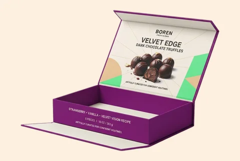 5 magnetic rigid sweets boxes
