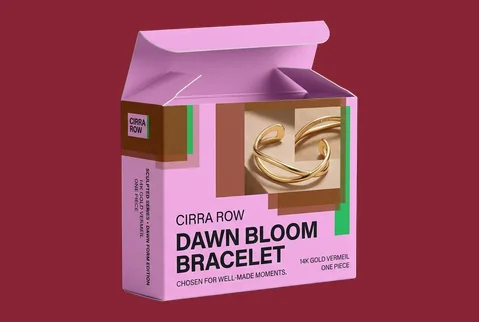 5 paperboard tuck boxes