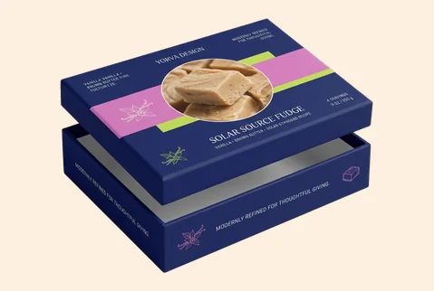 5 rigid fudge gift boxes