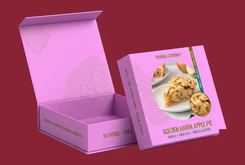 5 rigid gift pie boxes