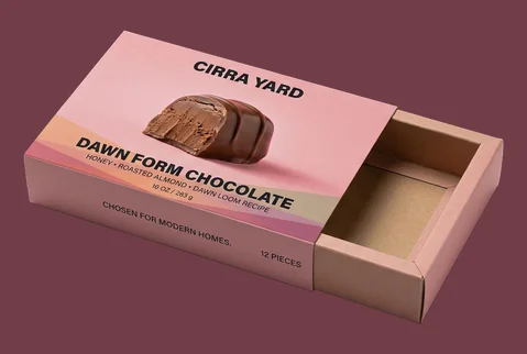 5 sleeve and tray chocolate boxes