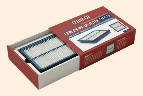 5 sleeve and tray filter boxes