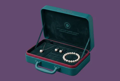 5 suitcase style rigid boxes