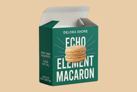5 tuck end macaron boxes