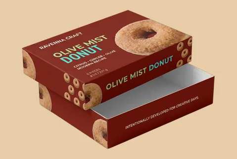 5 two piece donut boxes